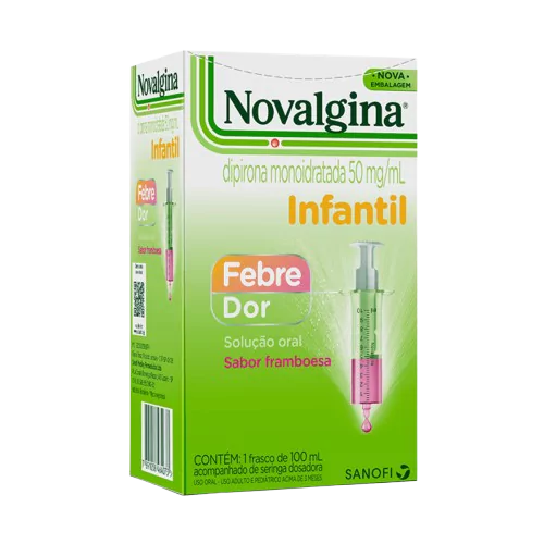 Analgésico Infantil Sabor Framboesa